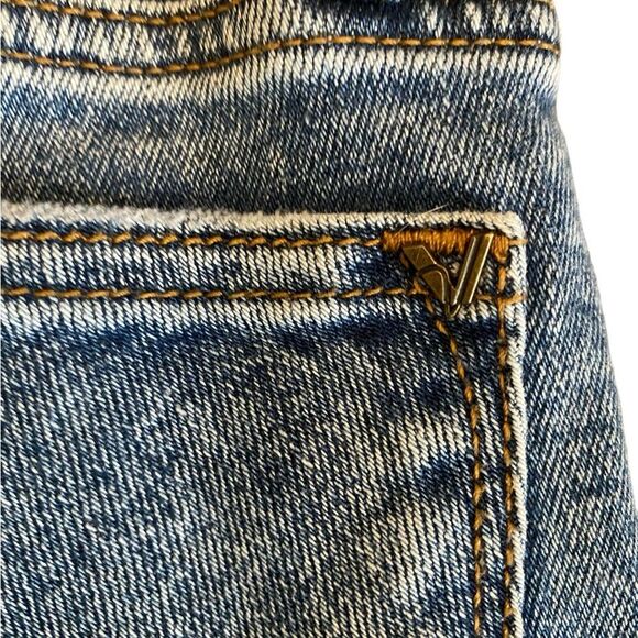 Vigoss Thompson tomboy button up mid rise distressed jeans NWOT size 24 - Picture 12 of 14